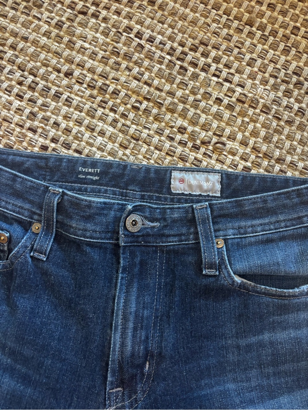 AG Everett Slim Straight Men’s Jeans - Dark Blue 32x28